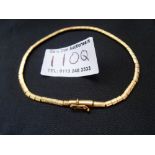 18K GOLD BRACELET W: 7.1G