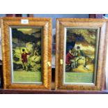 2 FRAMED ANGLING PRINTS 11.25" X 6"