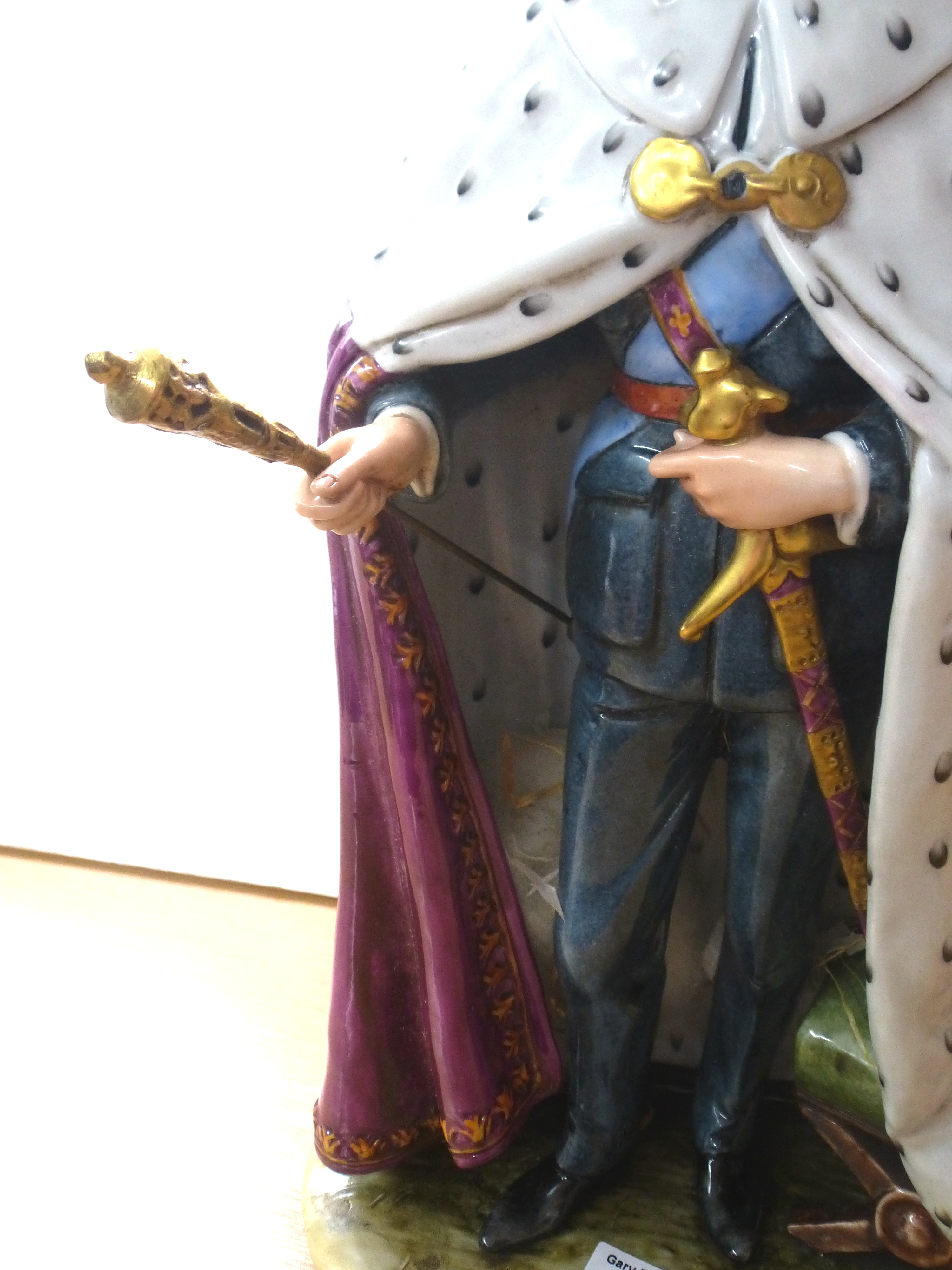 CAPODIMONTE PRINCE CHARLES FIGURE H: 15" - Image 2 of 5