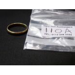 9K GOLD RING W: 1.7G SIZE: Q/R