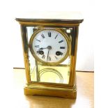 GOUAILLET FRERES FRENCH MANTLE CLOCK (NO PENDULUM) 7.5" X 5.25" X 4.25"