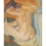 David Stein after Edward Degas (20th century) - Naked girl combing her hair, inscribed with the