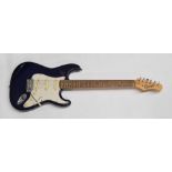 Ridgewood strat style electric guitar, soft case