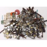 Large quantity of wristwatches for repair