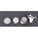 Angling Interest - vintage Intrepid 'Rimfly lightweight' fly reel, together with three further