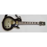 Les Paul style electric guitar, hard case