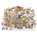 Quantity of wristwatch movements; together with a small quantity of pocket and fob watch movements