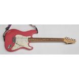 Johnson strat style electric guitar