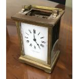 Mappin & Webb Carriage clock timepiece (a.f), 4.5" high