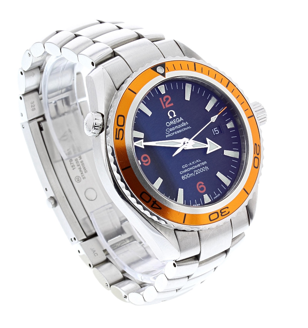 Omega Planet Ocean 600M stainless steel gentleman's bracelet watch, ref. 22085000, circa 2012, - Image 9 of 9