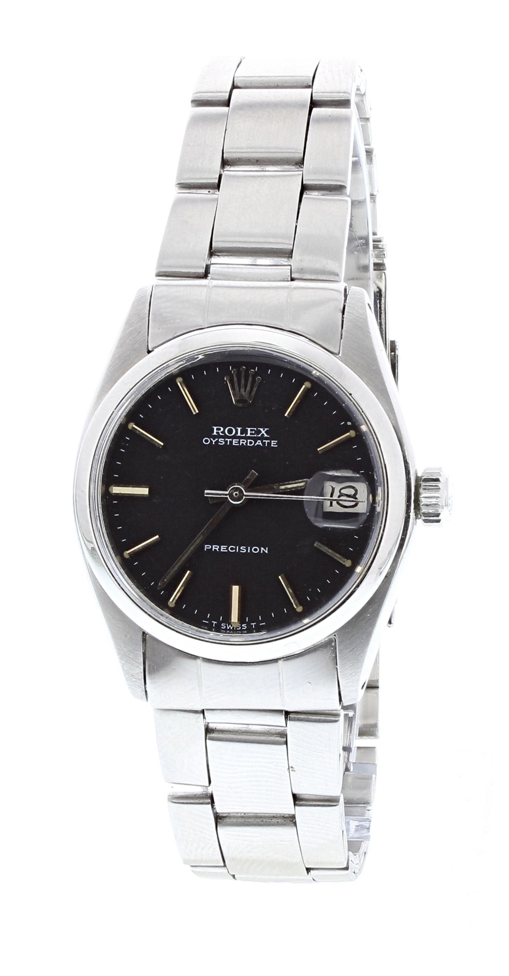 Rolex Oysterdate Precision mid-size stainless steel bracelet watch, ref. 6466, circa 1973, serial - Image 2 of 4