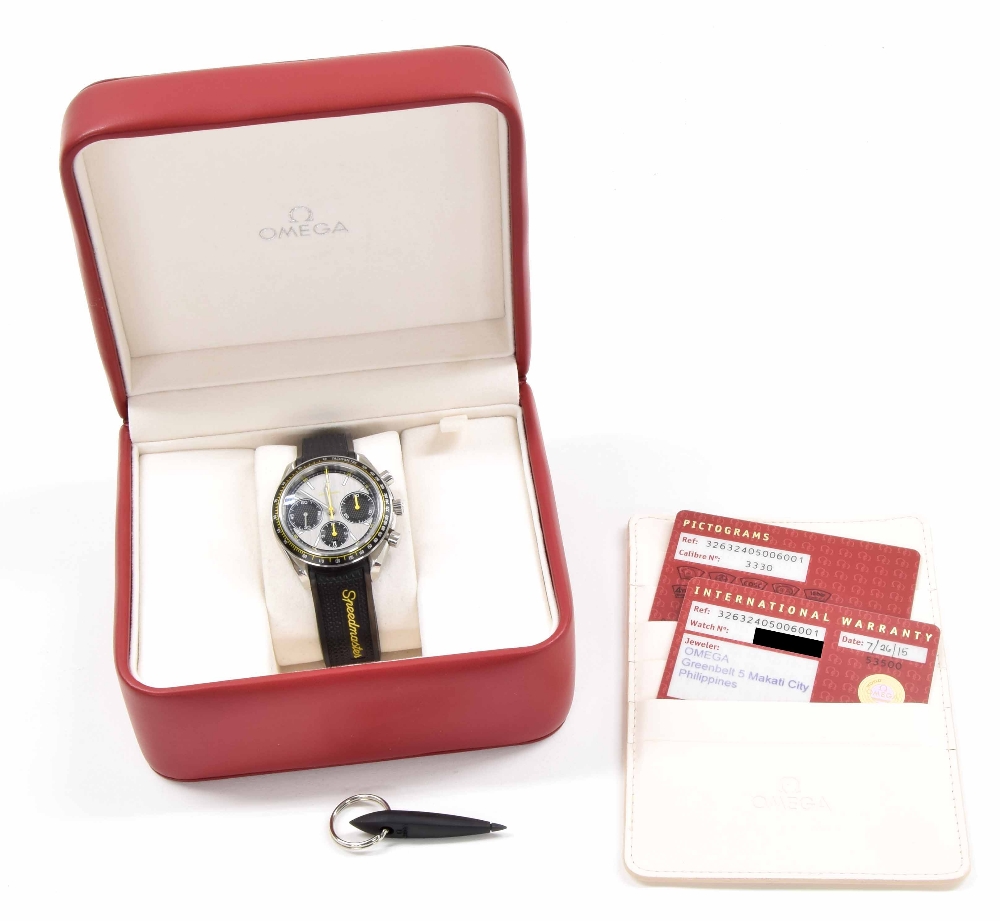 Omega Speedmaster Racing Co-Axial Chronometer stainless steel gentleman's wristwatch, ref.