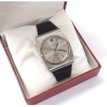 Omega Constellation Electroquartz f8192Hz rectangular shaped stainless steel gentleman's wristwatch,