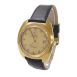 Omega Geneve Chronometer Electronic f300Hz gold plated and stainless steel gentleman's wristwatch,