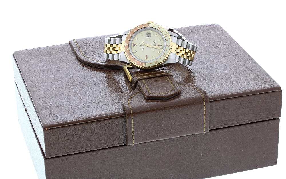 Rolex Oyster Perpetual GMT-Master II "root-beer" gold and stainless steel gentleman's bracelet