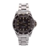 Rolex Oyster Perpetual Submariner (metres first) stainless steel gentleman's bracelet watch,