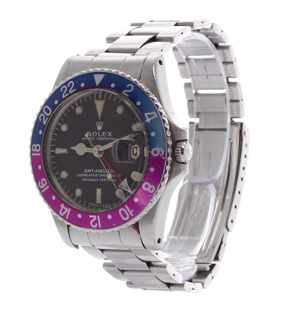 Rolex Oyster Perpetual GMT-Master stainless steel gentleman's bracelet watch, ref. 1675, circa 1967, - Image 3 of 13