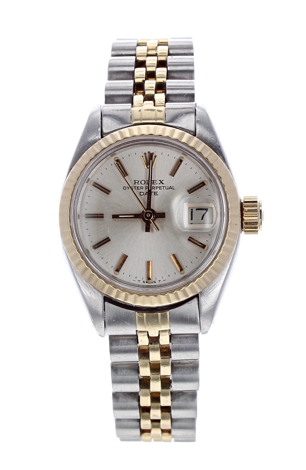 Rolex Oyster Perpetual Datejust gold and stainless steel lady's bracelet watch, ref. 6917, circa