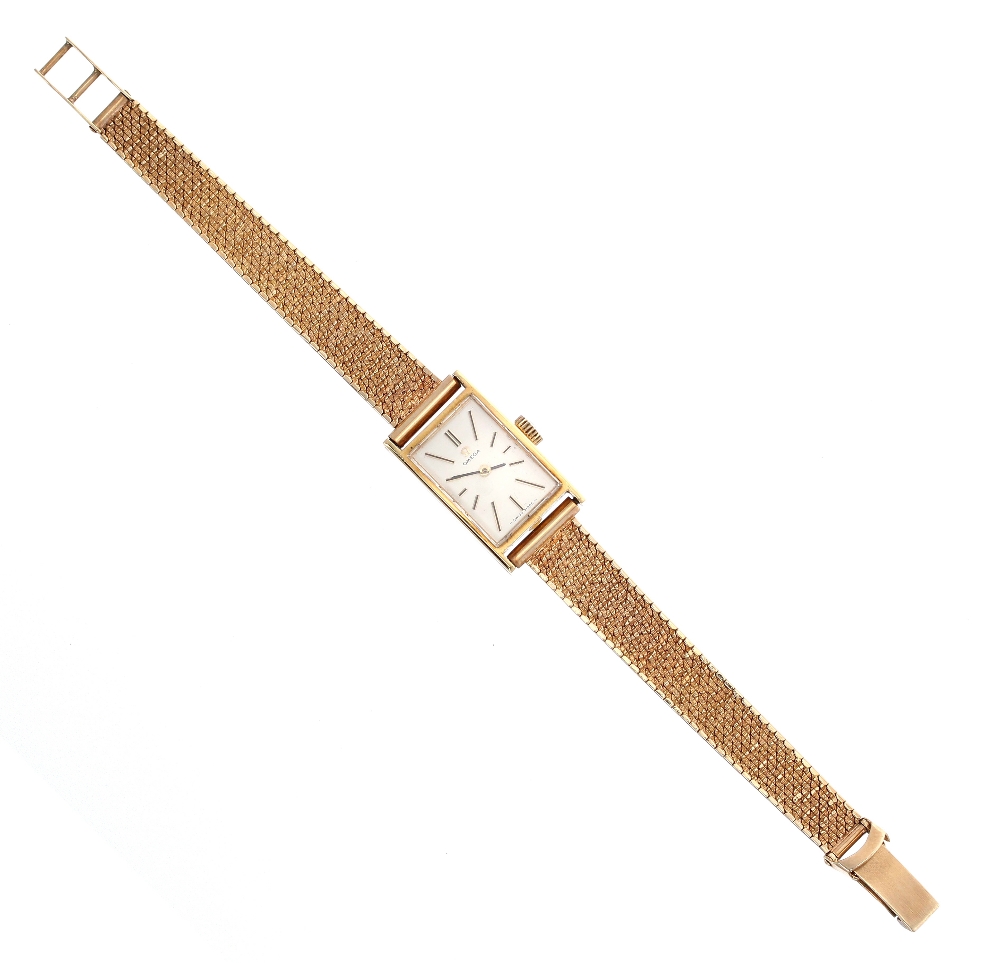 Omega 18k rectangular lady's bracelet watch, ref. 511212, circa 1968, serial no. 26101922, the - Image 2 of 4