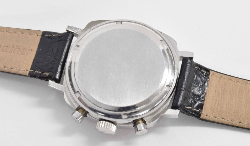 Heuer Camaro chronograph stainless steel gentleman's wristwatch, ref. 7220, circa 1960s, serial - Image 6 of 8