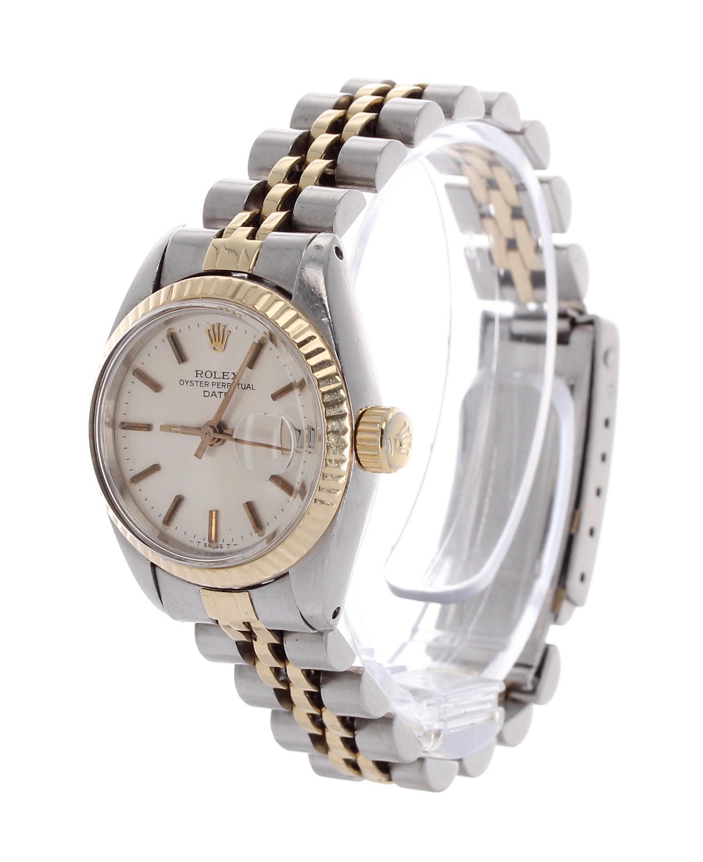 Rolex Oyster Perpetual Datejust gold and stainless steel lady's bracelet watch, ref. 6917, circa - Image 2 of 6