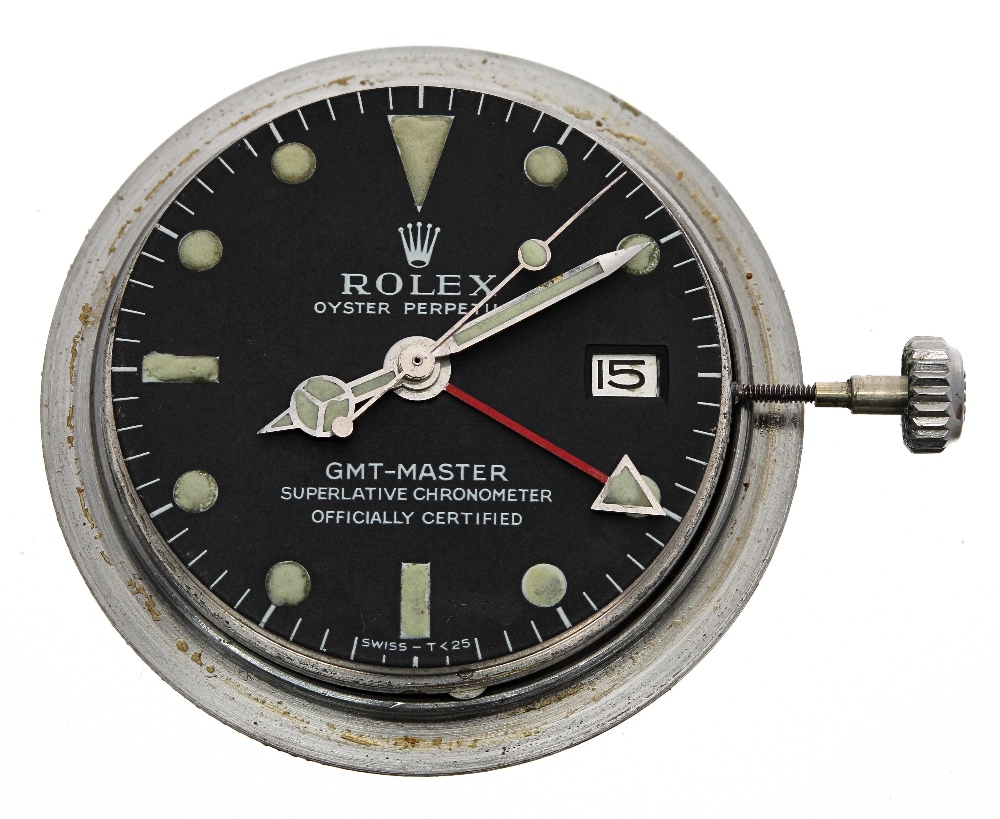 Rolex Oyster Perpetual GMT-Master stainless steel gentleman's bracelet watch, ref. 1675, circa 1967, - Image 12 of 13