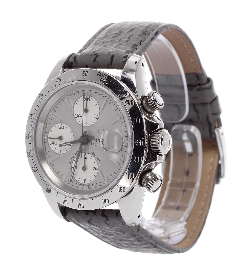 Tudor Prince Date Chrono Time automatic stainless steel gentleman's wristwatch, ref. 79260P, circa - Image 2 of 5