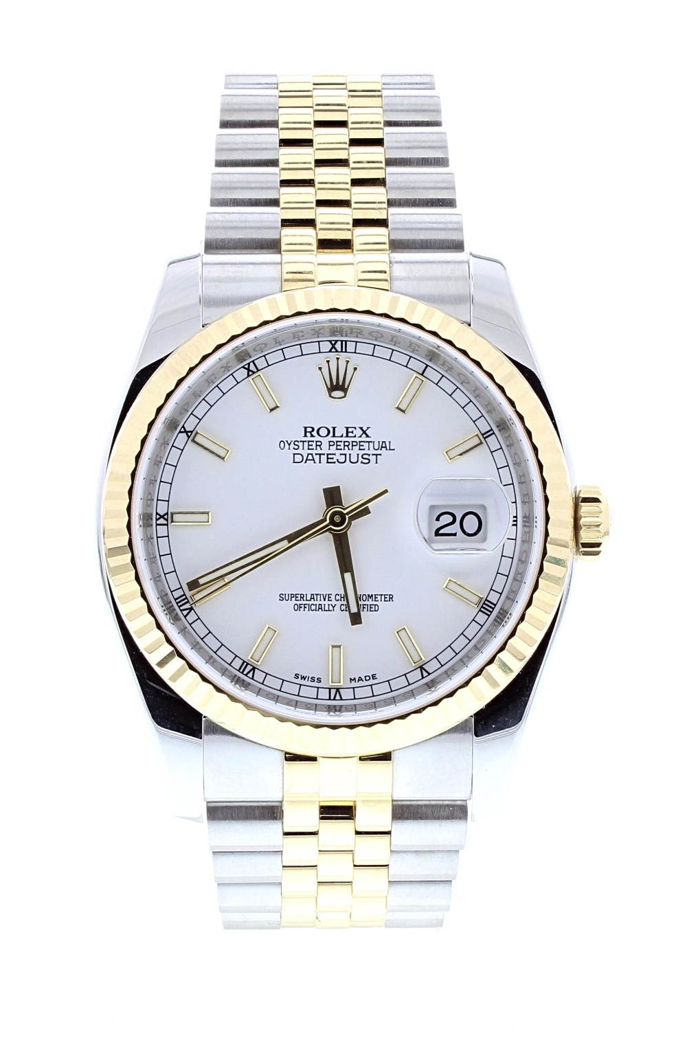 Rolex Oyster Perpetual Datejust 36 gold and stainless steel gentleman's bracelet watch, ref. 116233, - Image 2 of 7