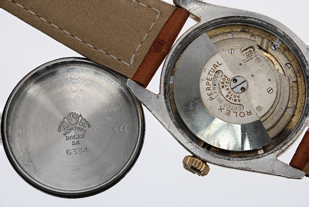 Rolex Oyster Perpetual Chronometer 'bubble-back' gold capped and stainless steel gentleman's - Image 6 of 6