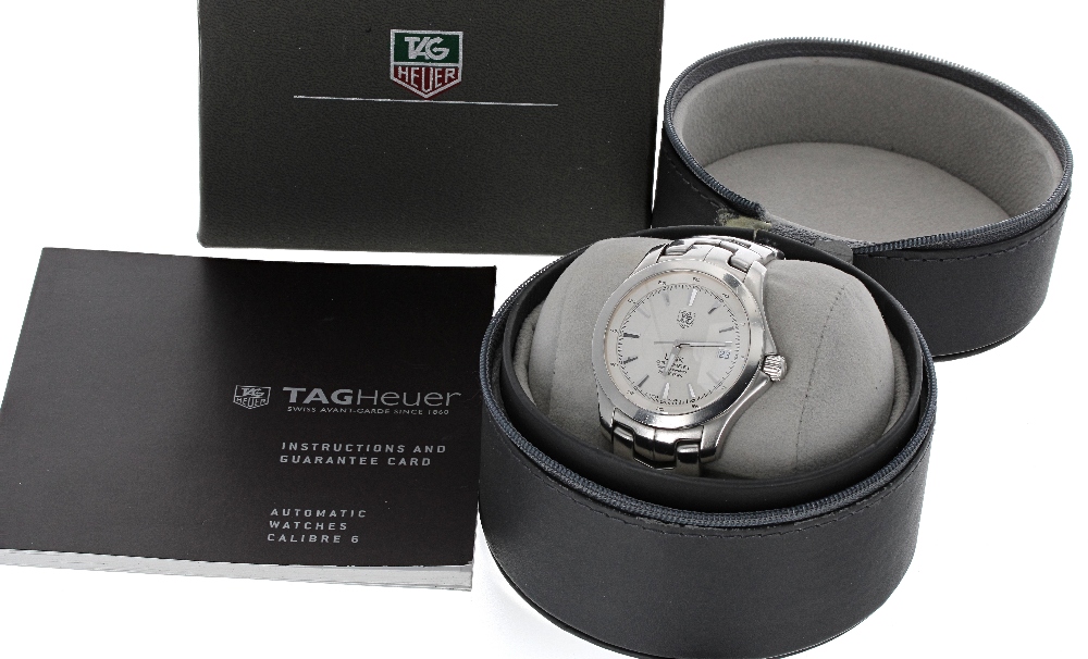 Tag Heuer Link Chronometer automatic stainless steel gentleman's bracelet watch, ref. WJF5111,