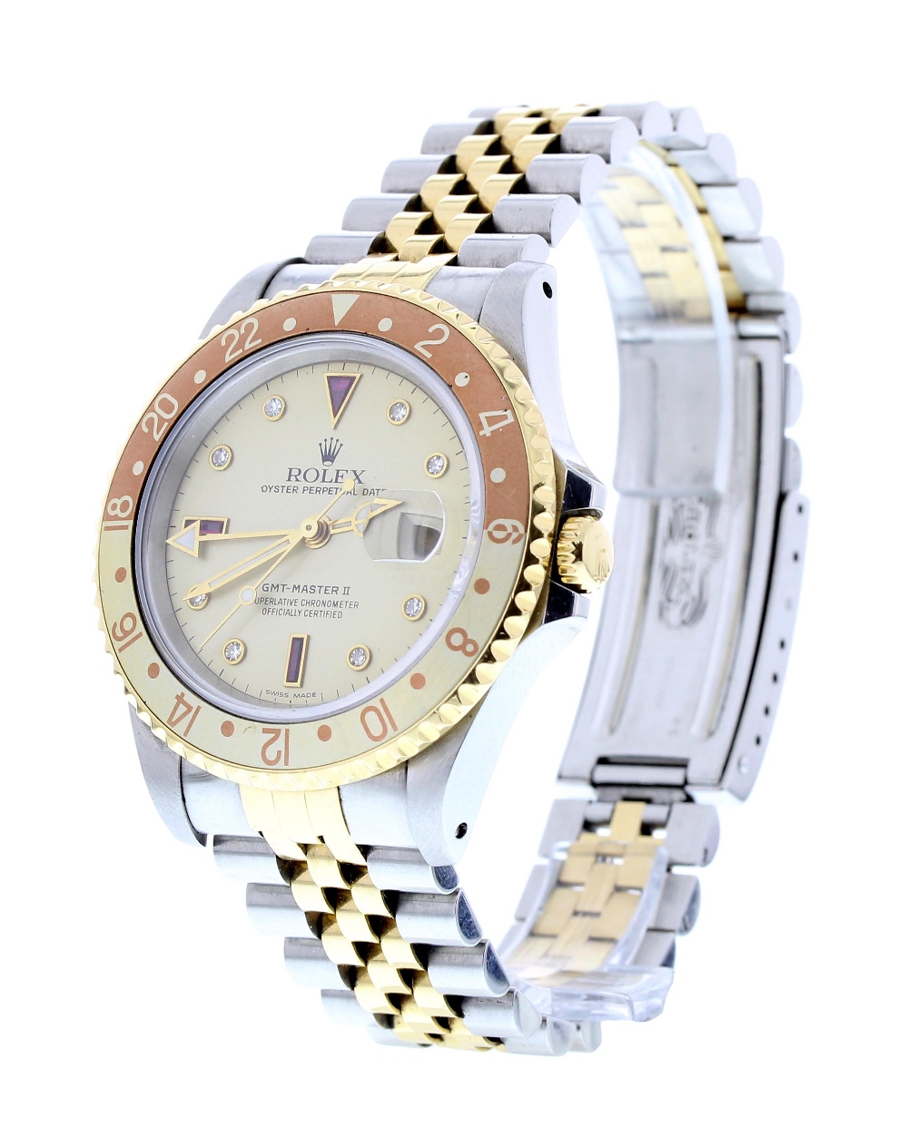 Rolex Oyster Perpetual GMT-Master II "root-beer" gold and stainless steel gentleman's bracelet - Image 3 of 9