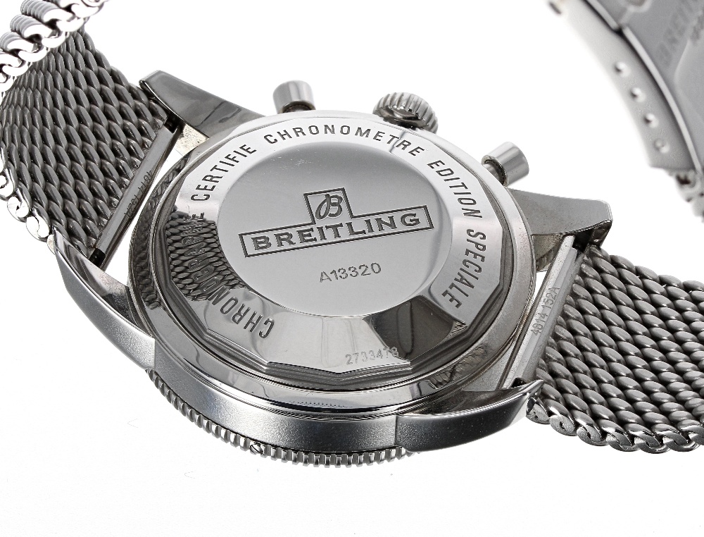 Breitling SuperOcean Heritage chronograph stainless steel gentleman's bracelet watch, ref. A13320, - Image 7 of 7