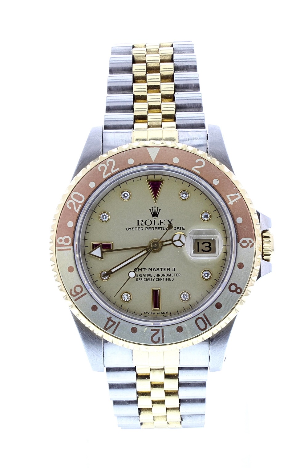 Rolex Oyster Perpetual GMT-Master II "root-beer" gold and stainless steel gentleman's bracelet - Image 2 of 9