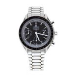 Omega Speedmaster chronograph automatic stainless steel gentleman's bracelet watch, ref. ST 3750032,