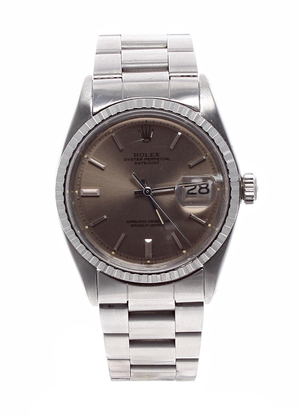 Rolex Oyster Perpetual Datejust stainless steel gentleman's bracelet watch, ref. 1603, circa 1970, - Image 2 of 6