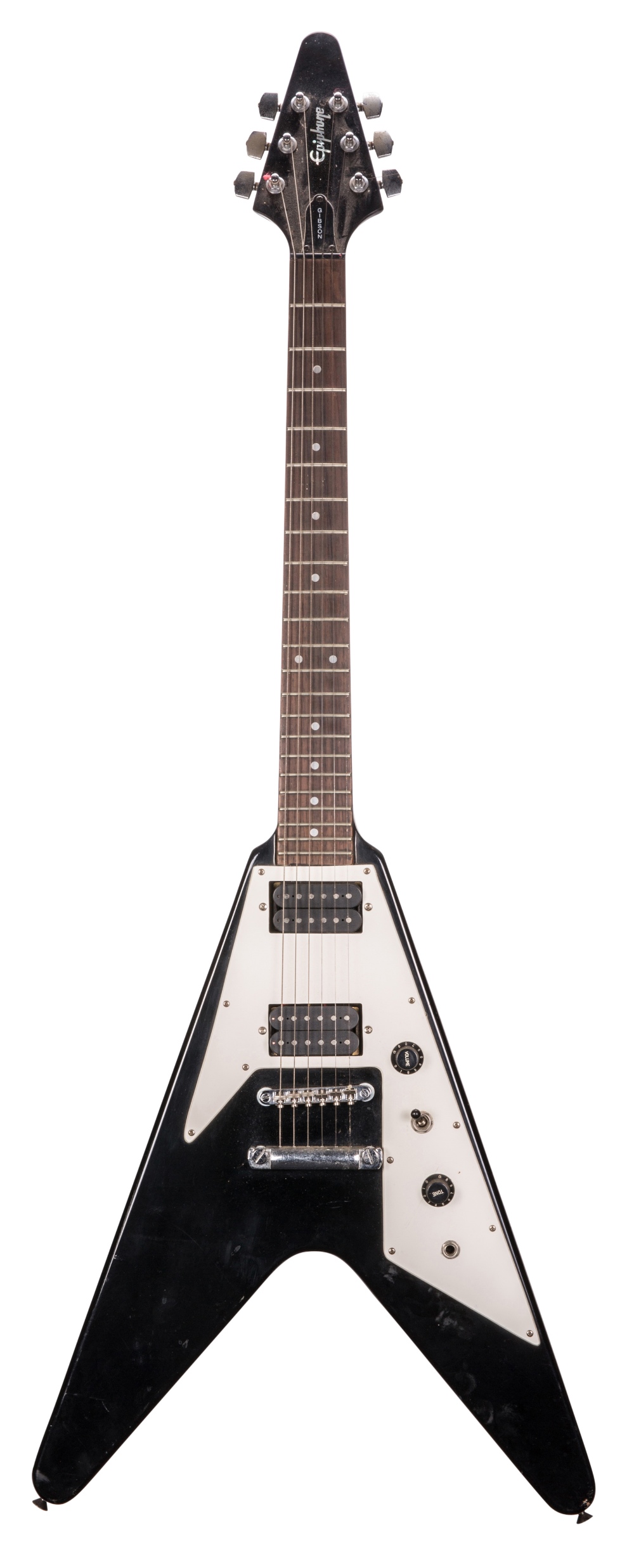 Pete Overend Watts (Mott the Hoople) - 1994 Epiphone Flying V electric guitar, made in Korea, ser.