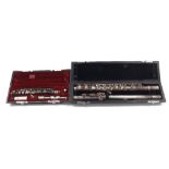 Yamaha piccolo, case; together with a Trevor James Privilege metal flute, case (2)