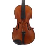 French Mirecourt violin circa 1910, 14 1/8", 35.90cm
