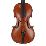 French violin labelled Lutherie Artistique D. Soriot, 14 1/8", 35.90cm