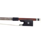 German nickel mounted violin bow by and stamped Dorfler**, 61gm