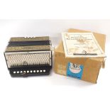 Hohner Melodeon, with original box and manual