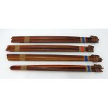 Forty part machined pernambuco violin bow sticks of various grades (40)