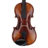 Violin labelled Antonius Stradivarius..., 14 1/16", 35.70cm, case