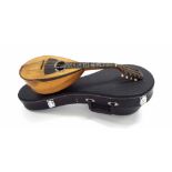 Fine Neapolitan mandolin by and labelled Luigi Embergher, Fabricante d'istrumenti a Corda, via dei