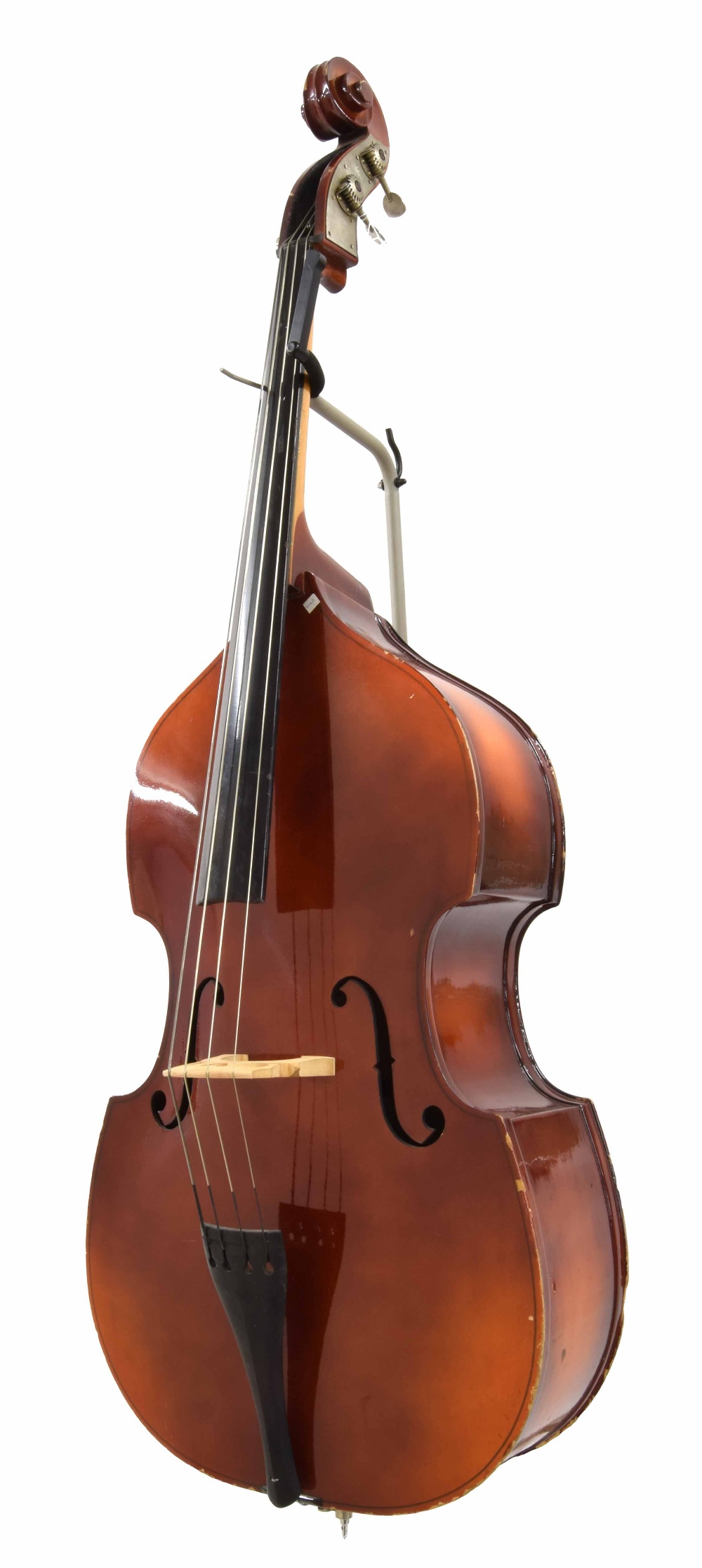 Boosey & Hawkes Excelsior double bass in need of restoration, length of back 40", 101.60cm