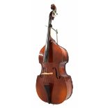 Boosey & Hawkes Excelsior double bass in need of restoration, length of back 40", 101.60cm