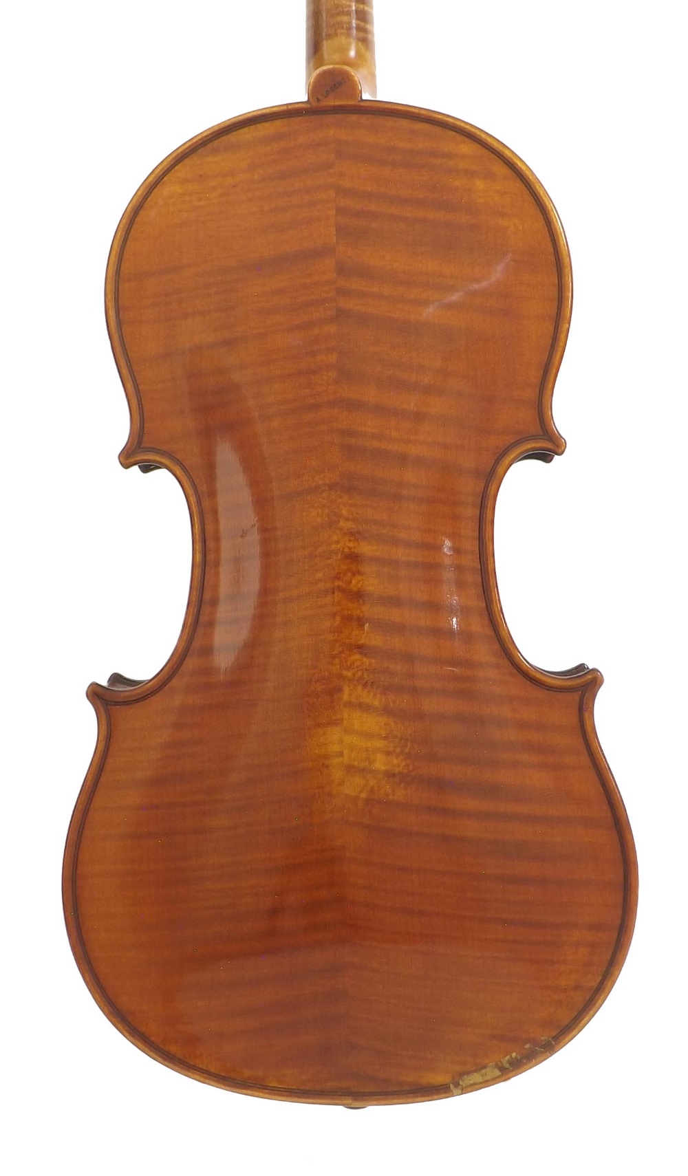 French violin by and labelled Antonio Lorenzi, Di San Raffaelo, no. 3125, also signed on the label - Image 2 of 3