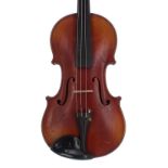 Early 20th century French Mirecourt violin, 14 1/16", 35.70cm