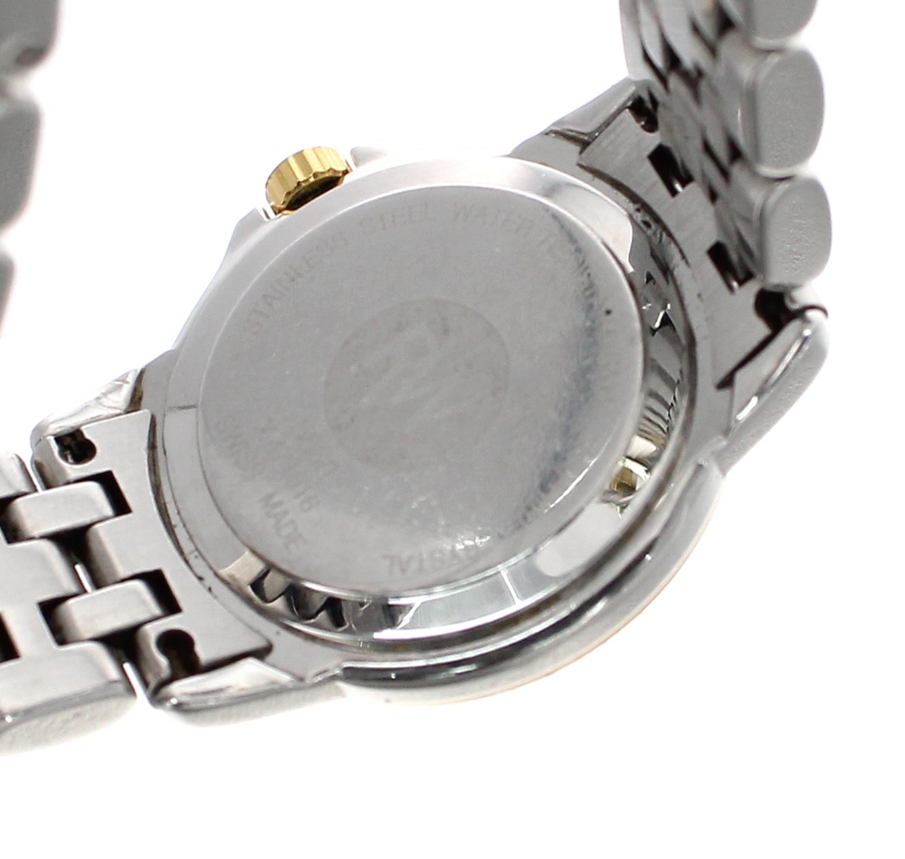 Raymond Weil Geneve Tango bicolour lady's bracelet watch, ref. 5860, circular mother of pearl dial - Image 2 of 2
