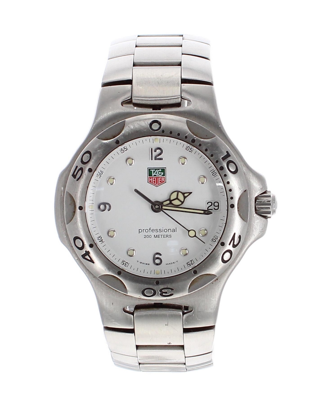 Tag Heuer Kirium Professional 200m stainless steel gentleman's bracelet watch, ref. WL1110, circular